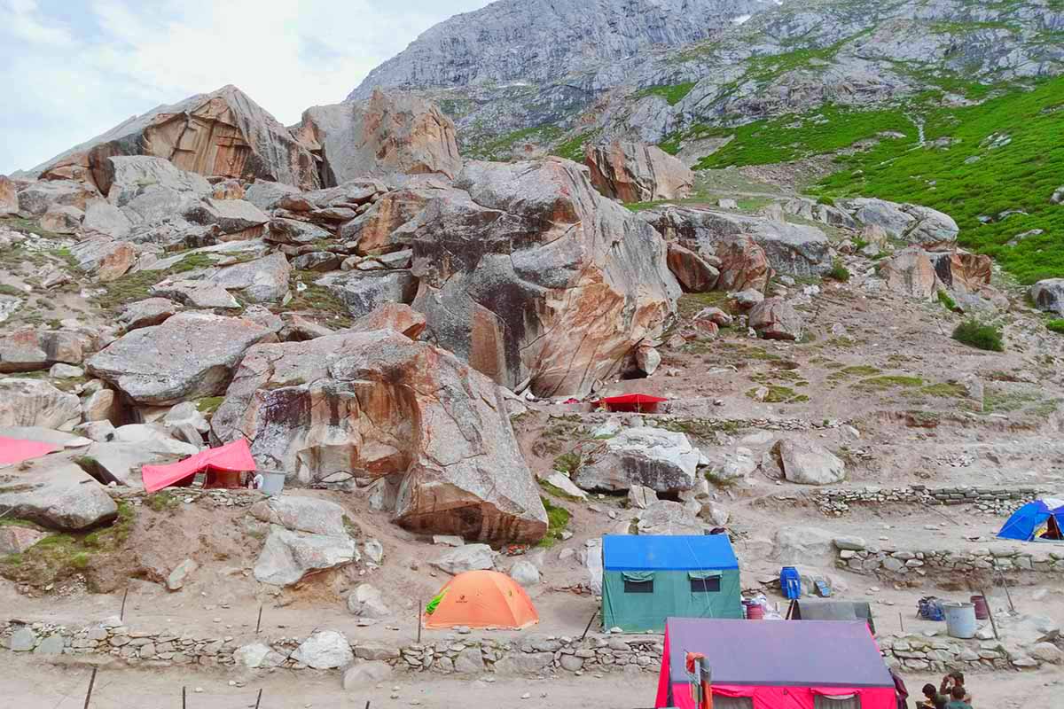 Urdukas campsite with panoramic views of Trango Towers and Gasherbrum