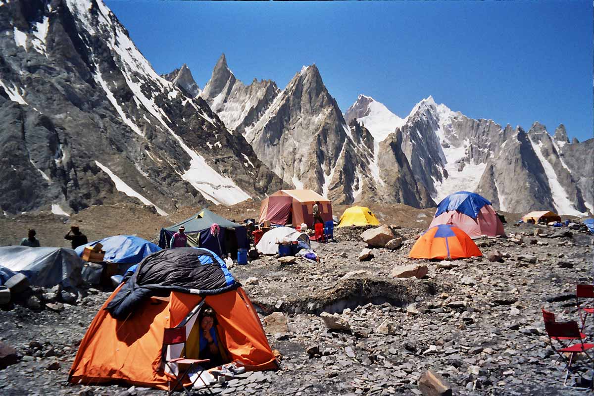 Return trek from K2 Base Camp to Concordia campsite